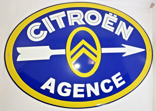 Plaque émaillée citroën - plaque,