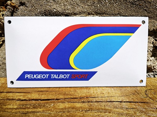 Plaque émaillée peugeot - plaque,