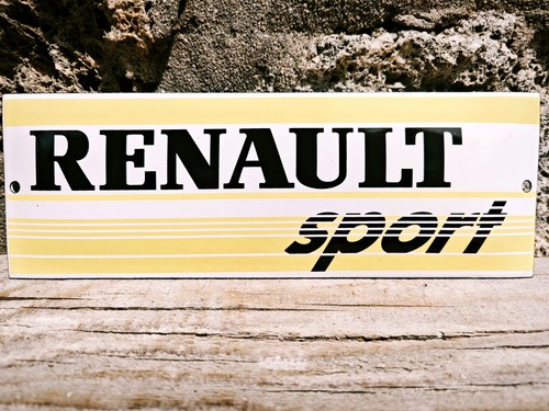 Plaque émaillée renault - émaillée,