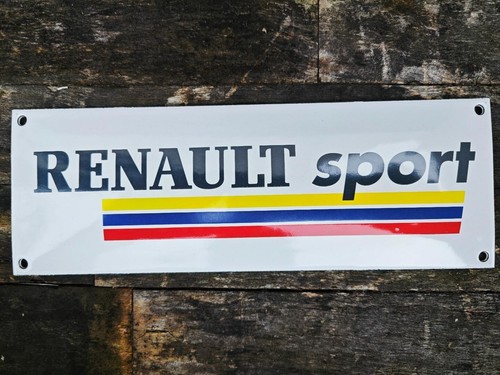 Plaque émaillée renault - plaque,