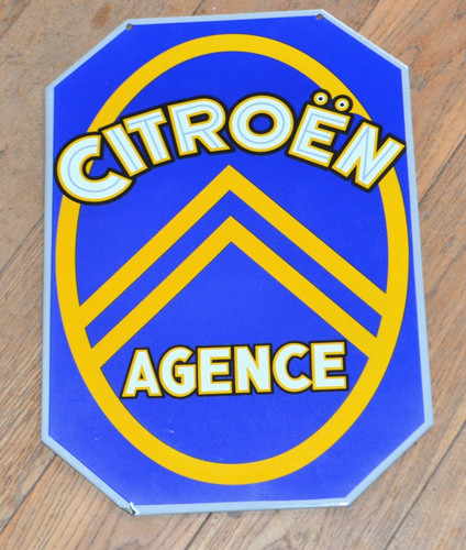 Plaque émaillée citroën - plaque,
