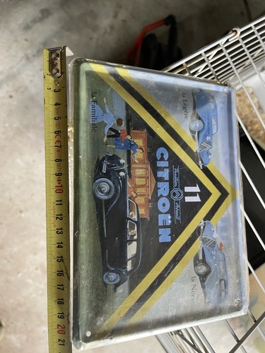 Plaque émaillée citroën - émaillée,